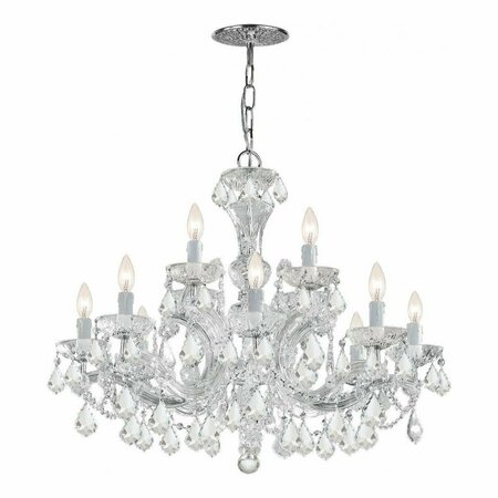 CRYSTORAMA Maria Theresa Chrome 12 Light Hand Cut Crystal Chandelier 4479-CH-CL-MWP